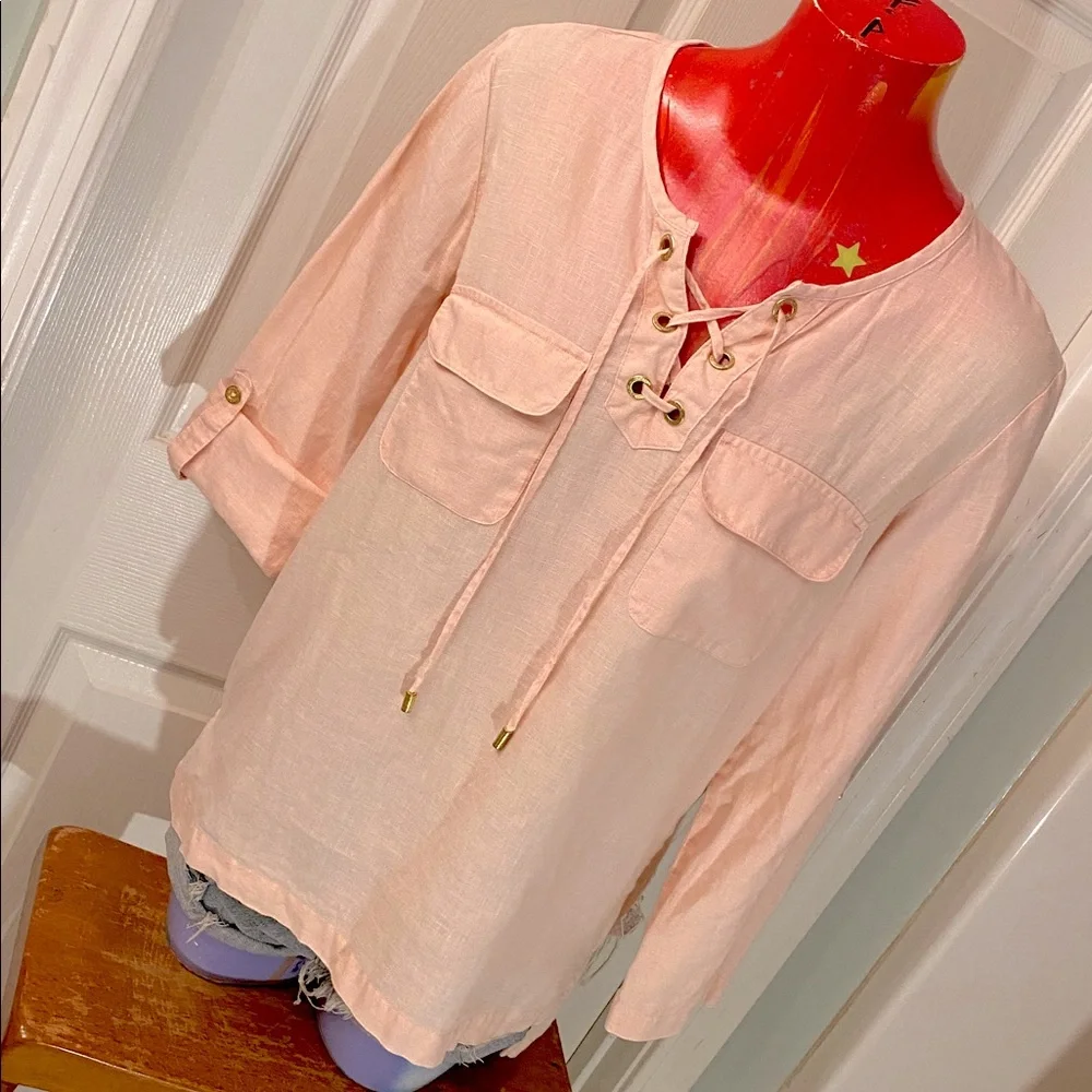 Ellen Tracy Soft Pink Top